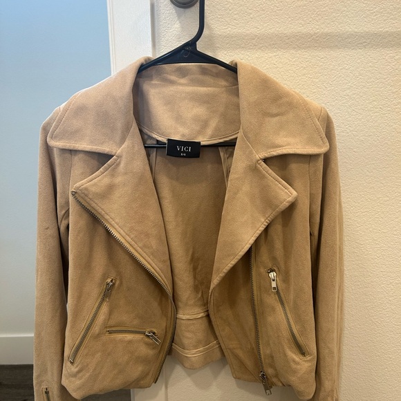 Vici Jackets & Blazers - Vici Camel Leather Jacket